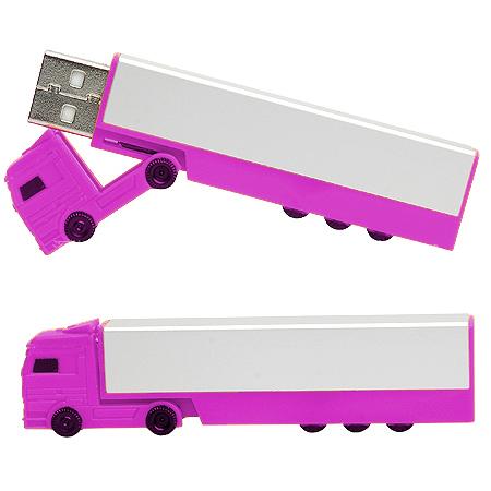Free logo ABS truck shape custom usb flash drives