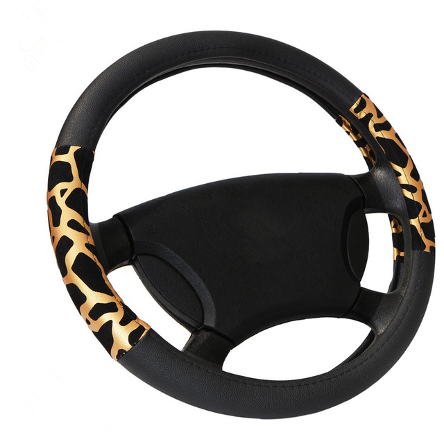 Leopard Print Steering Wheel Cover