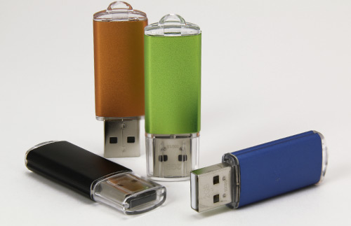 plastic case usb flash drive with keychain