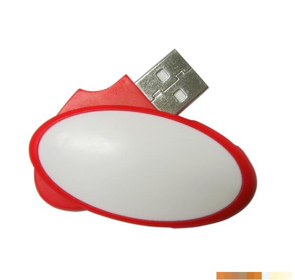 Elliptical shape flash disk